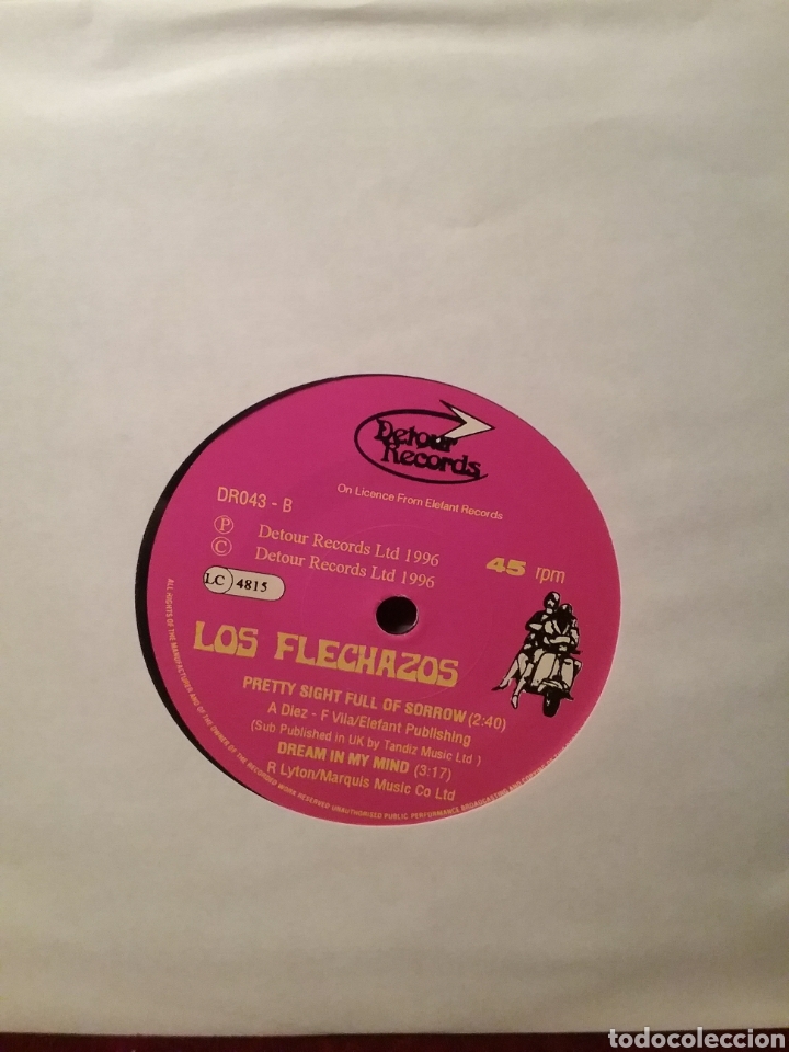 Discos de vinilo: LOS FLECHAZOS 1994 DETOUR RECORDS - Foto 4
