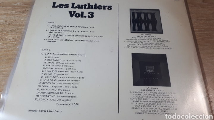 Discos de vinilo: LES LUTHIERS VOL.3 - Foto 2