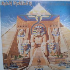 Discos de vinilo: IRON MAIDEN- POWERSLAVE - SPAIN LP 1985 + ENCARTE- CIRCULO DE LECTORES- ULTRA RARE.
