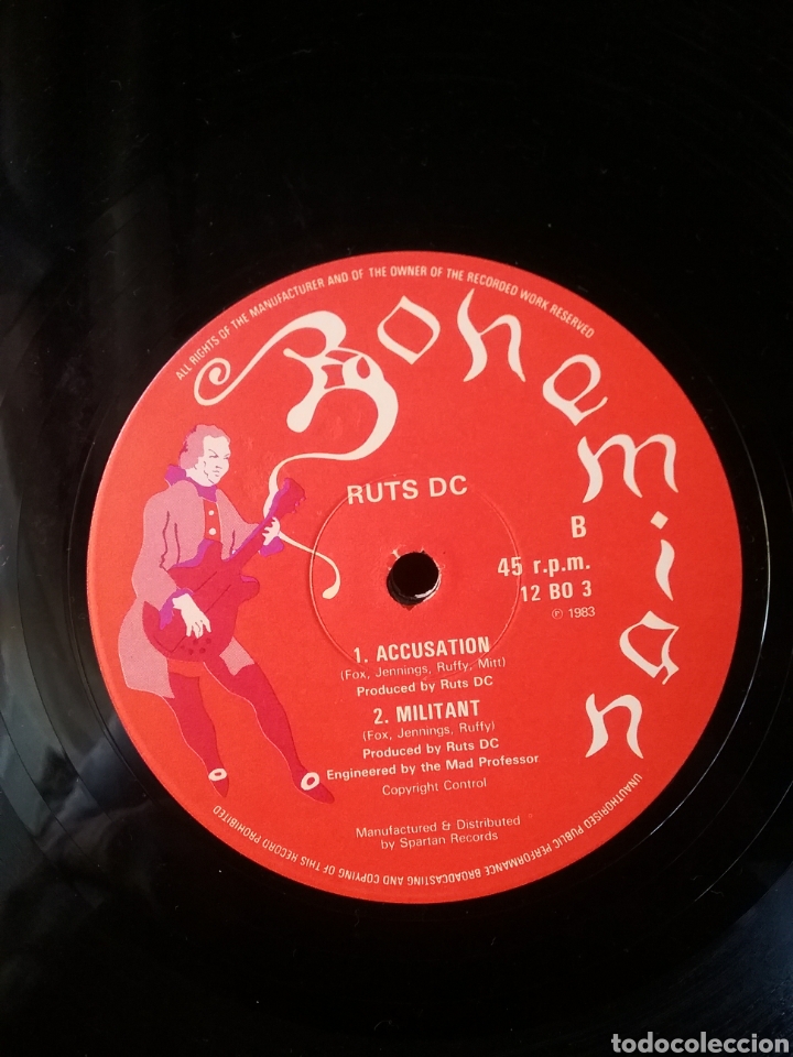 Discos de vinilo: RUTS DC 1983 Joya Maxi - Single Bohemian Records UK . - Foto 3