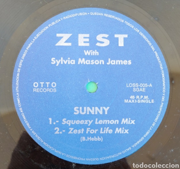 Discos de vinilo: MAXI SINGLE SUNY ZEST - Foto 3