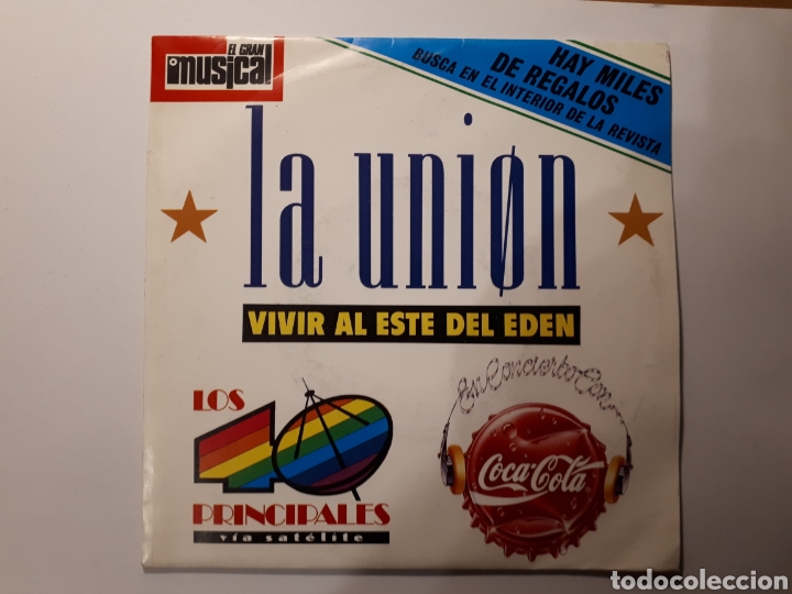 Discos de vinilo: LA UNI&Oacute;N / LA DAMA SE ESCONDE. SINGLE - Foto 1