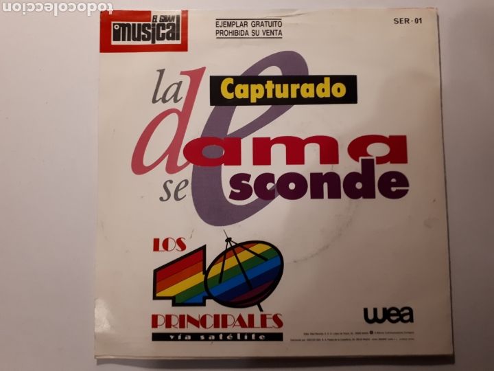 Discos de vinilo: LA UNI&Oacute;N / LA DAMA SE ESCONDE. SINGLE - Foto 2