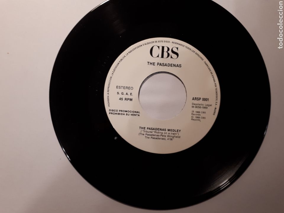 Discos de vinilo: GLORIA ESTEFAN / THE PASADENAS . SINGLE - Foto 4