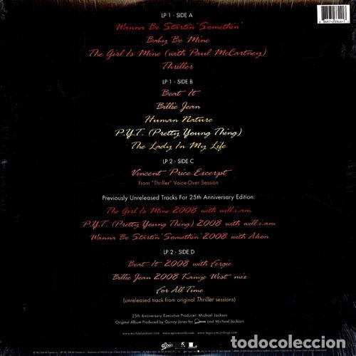 Discos de vinilo: MICHAEL JACKSON THRILLER 25 EPIC 2008 VINILO - Foto 3