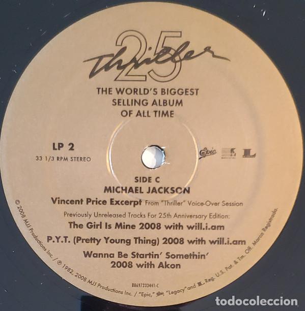 Discos de vinilo: MICHAEL JACKSON THRILLER 25 EPIC 2008 VINILO - Foto 5