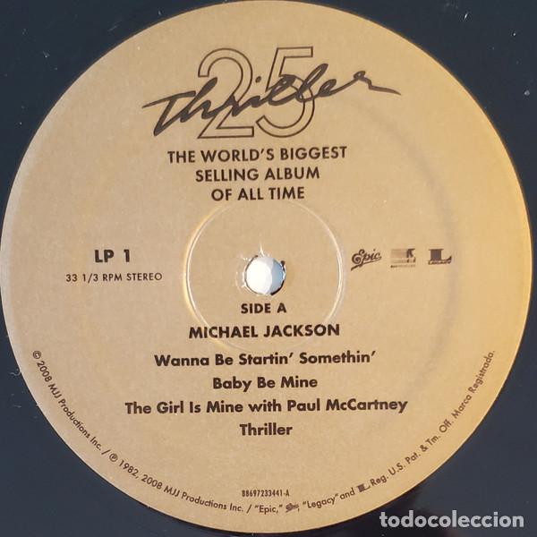 Discos de vinilo: MICHAEL JACKSON THRILLER 25 EPIC 2008 VINILO - Foto 6