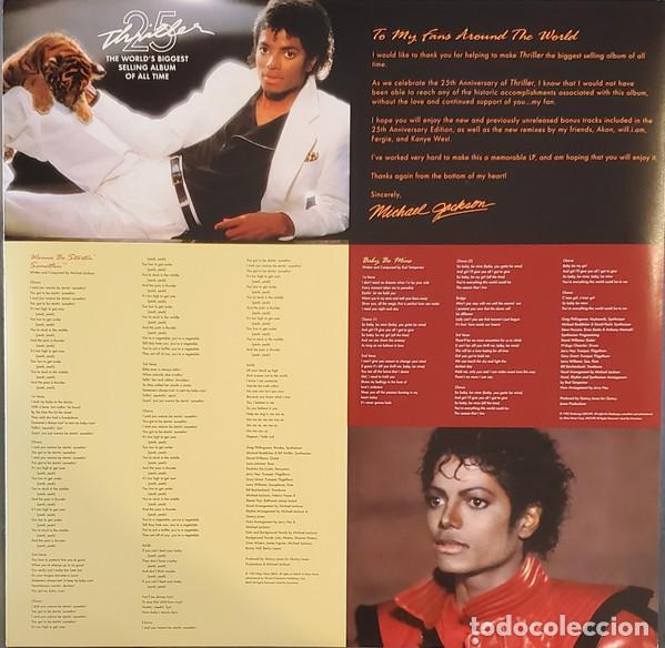 Discos de vinilo: MICHAEL JACKSON THRILLER 25 EPIC 2008 VINILO - Foto 7