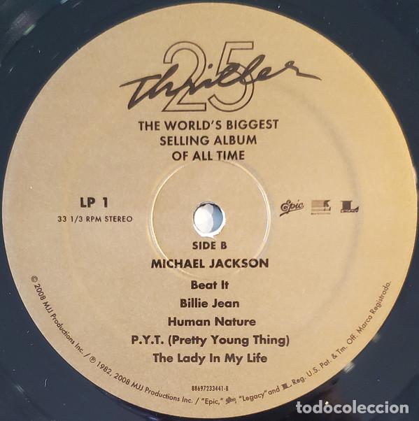 Discos de vinilo: MICHAEL JACKSON THRILLER 25 EPIC 2008 VINILO - Foto 8