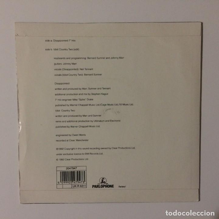 Discos de vinilo: Electronic &ndash; Disappointed / Idiot Country Two UK 1992 - Foto 2