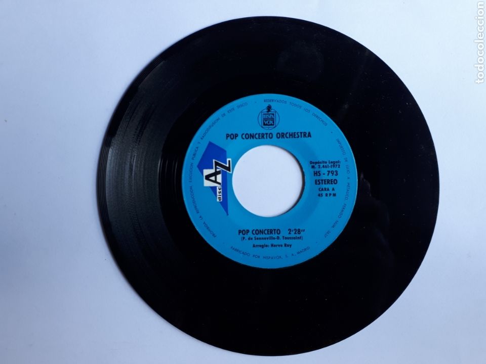 Discos de vinilo: POP CONCERTO ORCHESTRA. ELGA / POP CONCERTO . SINGLE - Foto 4