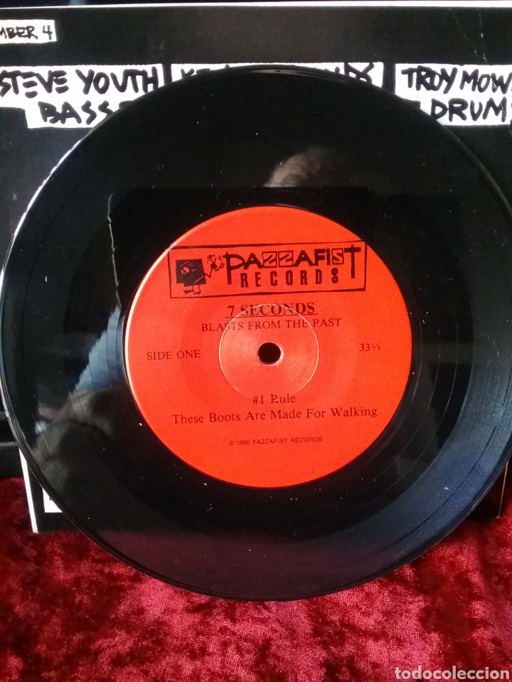 Discos de vinilo: 7 SECONDS 1990 Pazzafit Records EP. - Foto 3
