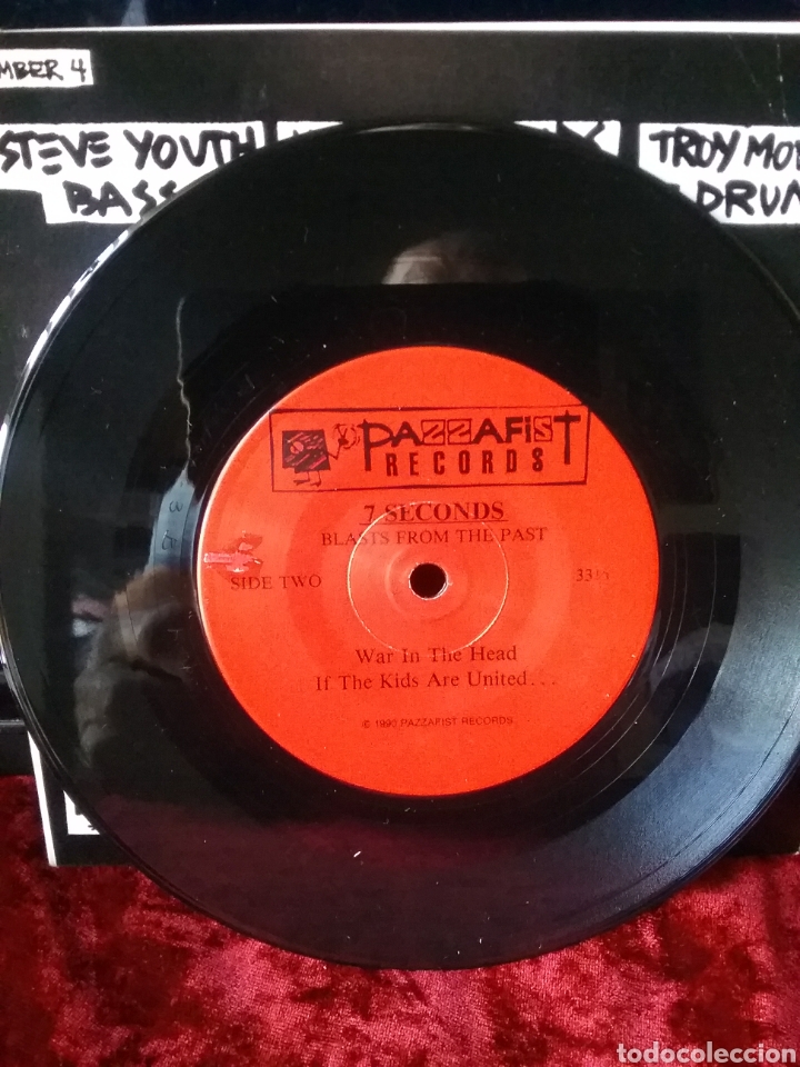 Discos de vinilo: 7 SECONDS 1990 Pazzafit Records EP. - Foto 4