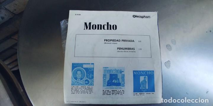 Discos de vinilo: MONCHO-SINGLE PROPIEDAD PRIVADA - Foto 2