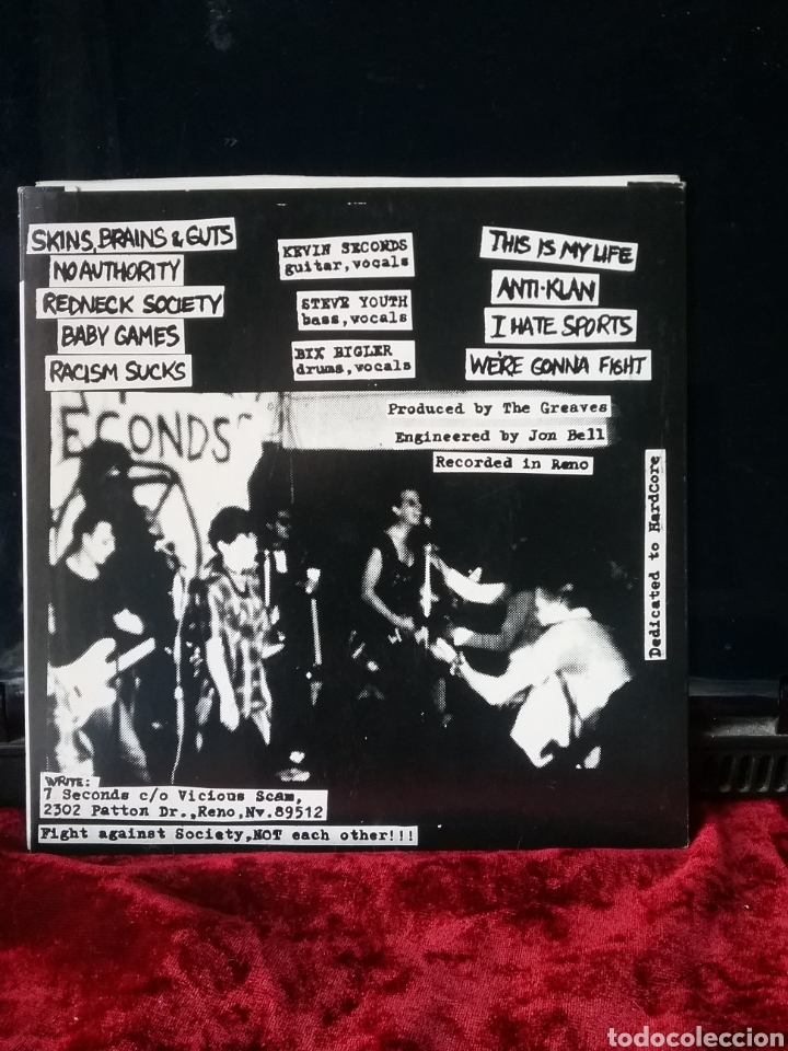 Discos de vinilo: 7 SECONDS EP 1989 - Foto 2