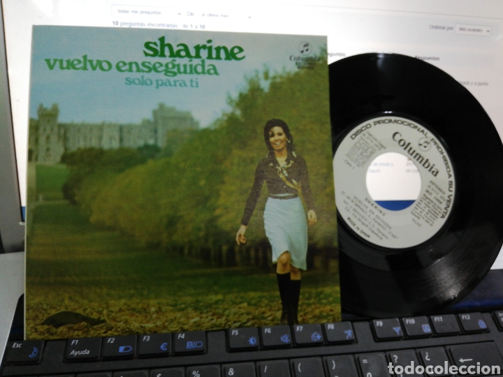 Vinyl-Schallplatten: Sharine single promocional vuelvo enseguida 1975