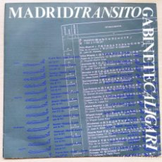 Discos de vinilo: GABINETE CALIGARI - RAREZA - B.S.O. PELÍCULA MADRID TRANSITO - SELLO TRES CIPRESES