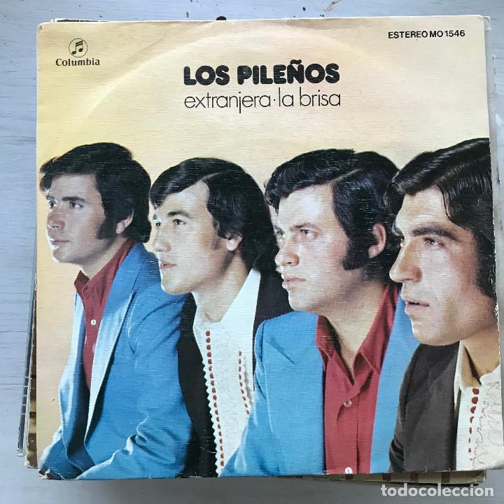 Vinyl-Schallplatten: PILE&Ntilde;OS - EXTRANJERA / LA BRISA - SINGLE COLUMBIA 1975
