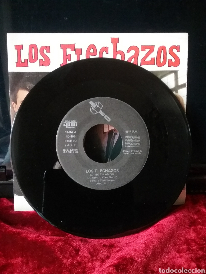 Discos de vinilo: LOS FLECHAZOS 1988 DRO .PROMO. - Foto 3