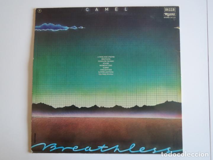 Discos de vinilo: CAMEL BREATHLESS DECCA 1978 LP DE VINILO - Foto 2