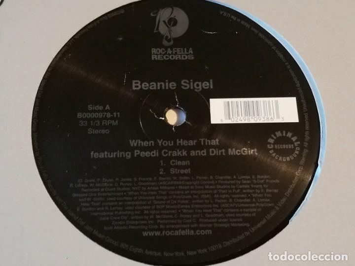Discos de vinilo: Beanie Sigel - When You Hear That - 2003 - Foto 1