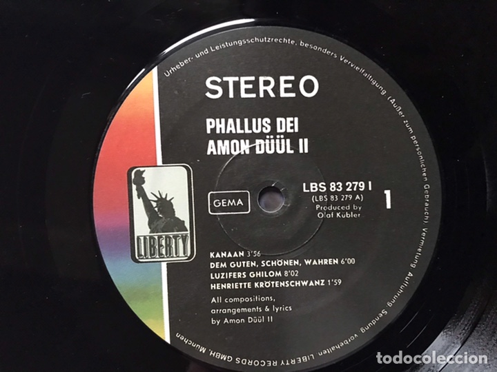 Discos de vinilo: Phallus dei. Amon D&uuml;&uuml;l II - Foto 7