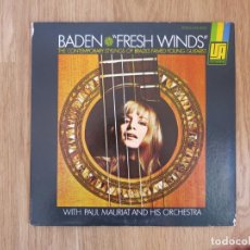 Discos de vinilo: LP ORIGINAL USA BADEN WITH PAUL MAURIAT AND HIS ORCHESTRA FRESH WINDS. Lote 223427626
