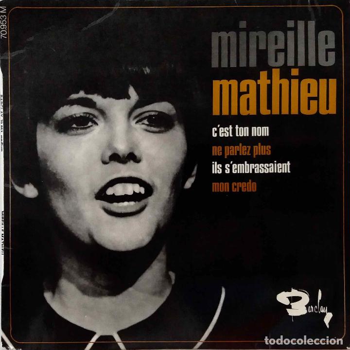 Discos de vinilo: MIREILLE MATHIEU, CEST TON NOM + 3 TEMAS. EP ORIGINAL FRANCIA - Foto 1