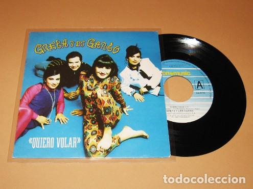 Discos de vinilo: GRETA Y LOS GARBO - QUIERO VOLAR - SINGLE - 1992 - Foto 1