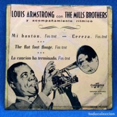 Discos de vinilo: EP LOUIS ARMSTRONG CON THE MILLS BROTHERS - MI BASTÓN - ESPAÑA. Lote 223522255