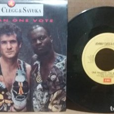 Discos de vinilo: JOHNNY CLEGG & SAVUKA / ONE (HU)MAN ONE VOTE / SINGLE 7 INCH