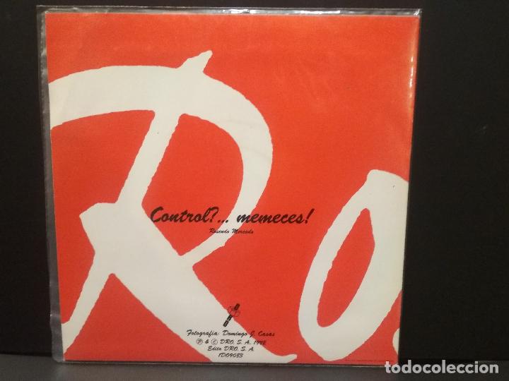 Discos de vinilo: ROSENDO CONTROL? MEMECES&hellip;.. SINGLE SPAIN 1992 PDELUXE - Foto 2