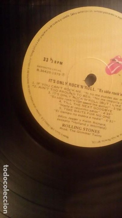 Discos de vinilo: THE R. STONES - ITS ONLY ROCKNROLL . - Foto 2