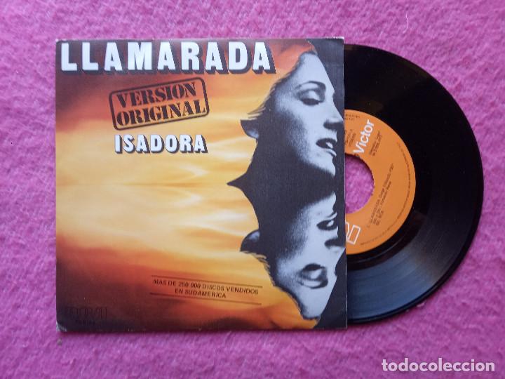 Disques de vinyle: SINGLE ISADORA - Llamarada / Sabras de mi - RCA PB-9183 - SPAIN press (NM/NM)