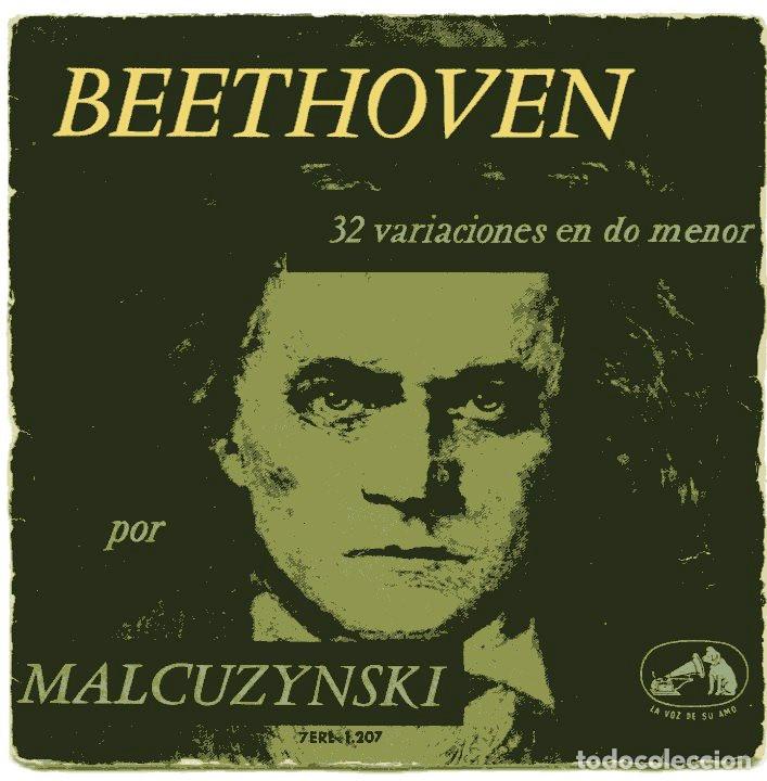 Discos de vinilo: SINGLE BEETHOVEN POR MALCUZYNSKI. 1956. - Foto 1
