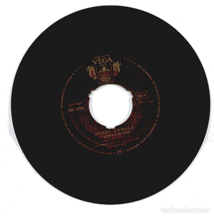 Discos de vinilo: VINILO SINGLEDE HENRI CROLLA. 1957 - Foto 3