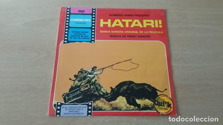 Discos de vinilo: LP BSO HATARI HENRY MANCINI RCA 1981 ESPA&Ntilde;A - Foto 1