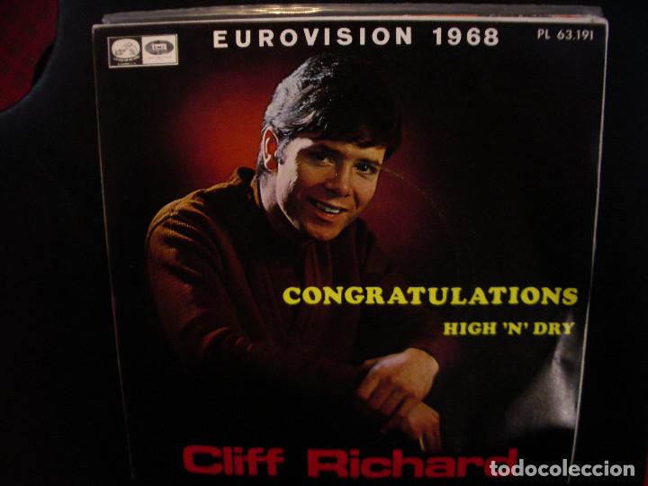 Discos de vinilo: CLIFF RICHARD- CONGRATULATIONS. SINGLE. - Foto 1