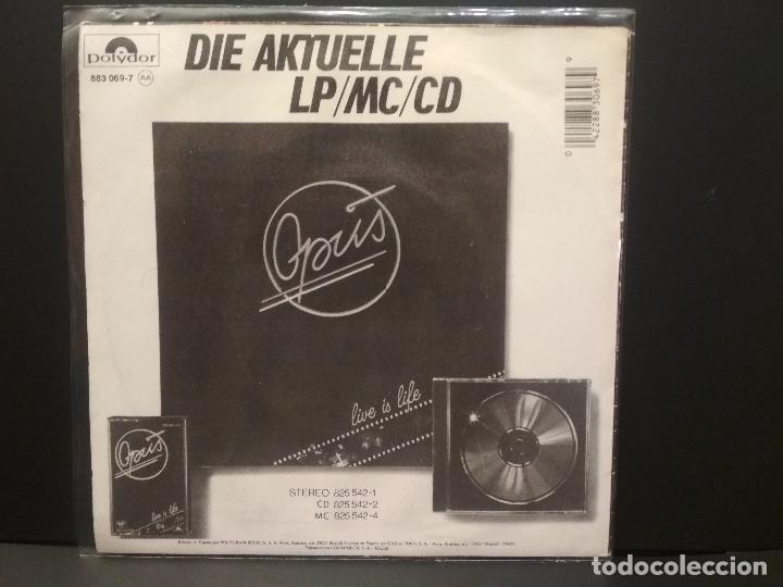 Discos de vinilo: OPUS FLYIN HIGH SINGLE SPAIN 1985 PDELUXE - Foto 2