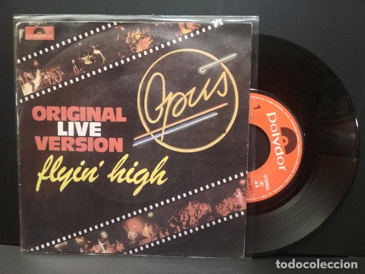 Discos de vinilo: OPUS FLYIN HIGH SINGLE SPAIN 1985 PDELUXE - Foto 1