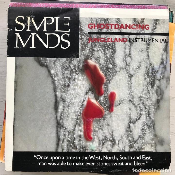 Discos de vinilo: SIMPLE MINDS - GHOSTDANCING / JUNGLELAND - SINGLE VIRGIN 1986 - Foto 1
