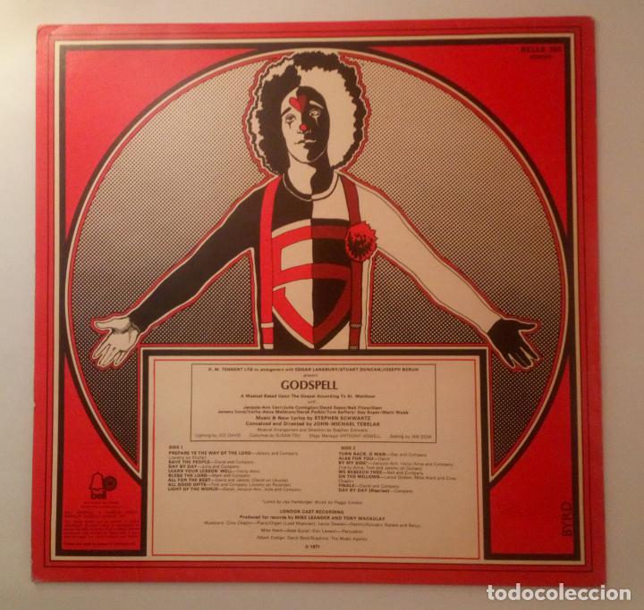 Discos de vinilo: &rdquo;Godspell&rdquo; Original London Cast (UK) - Foto 2