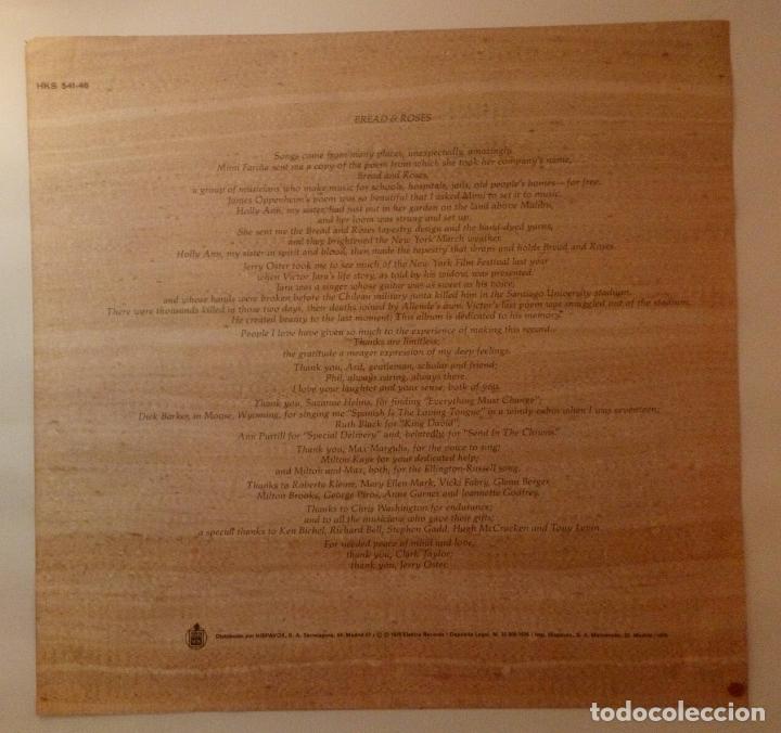 Discos de vinilo: Judy Collins - Bread & Roses - Foto 6