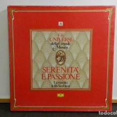 Discos de vinilo: BOX SET DISCO VINILO LP. VARIOS SERENITÀ E PASSIONE. 33 RPM. CUADRUPLE. 4. Lote 223684903