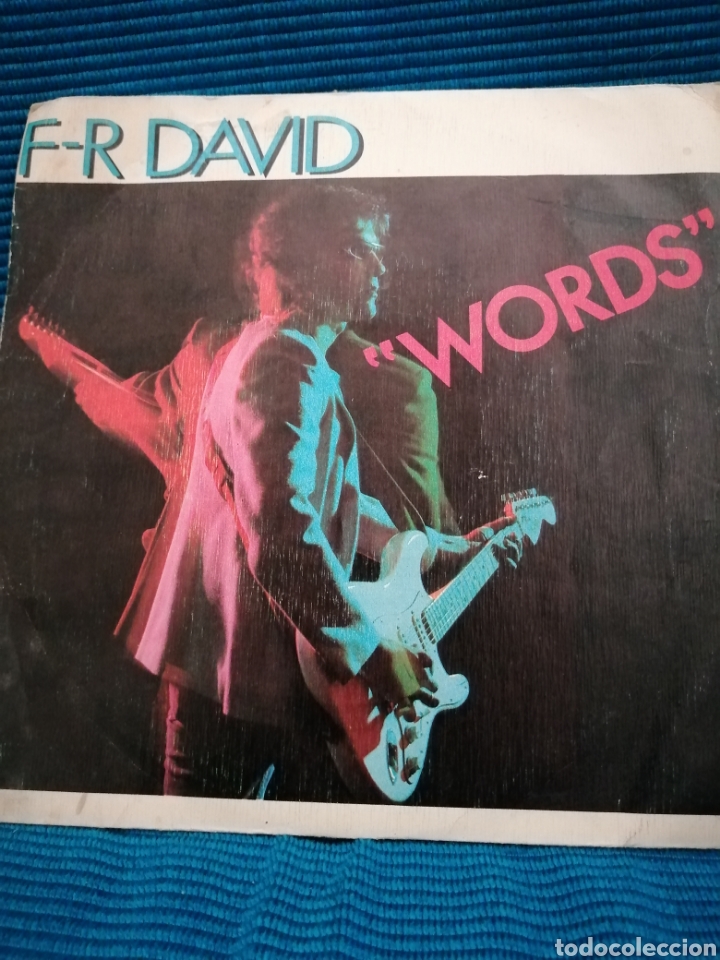 Discos de vinilo: SINGLE F-R DAVID &rdquo;WORDS&rdquo; - Foto 1