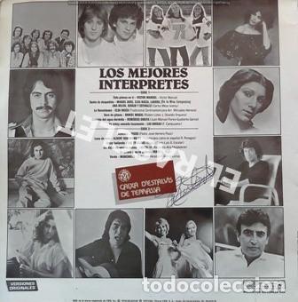 Discos de vinilo: LP - LOS MEJORES INTERPRETES - VERSIONES ORIGINALES - - Foto 2