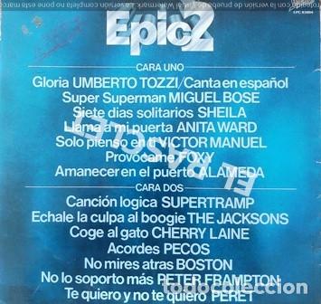 Discos de vinilo: LP - EPIC2 - PRESENTA EL DISCO DE ORO - - Foto 2
