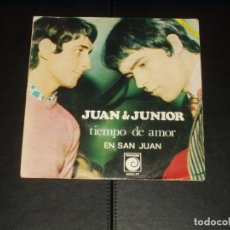 Discos de vinilo: JUAN & JUNIOR SINGLE TIEMPO DE AMOR