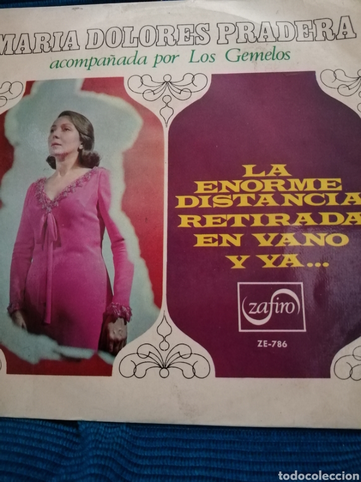 Discos de vinilo: MARIA DOLORES PRADERA ACOMPA&Ntilde;ADA CON LOS GEMELOS - Foto 1
