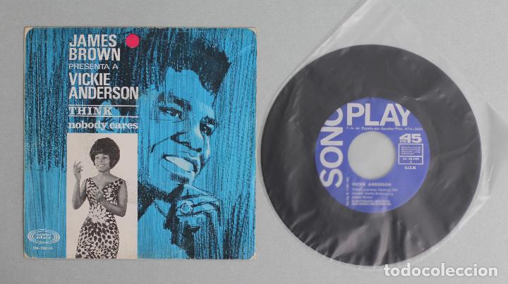 Discos de vinilo: VICKIE ANDERSON// THINK// 1967// SINGLE// SONOPLAY - Foto 3
